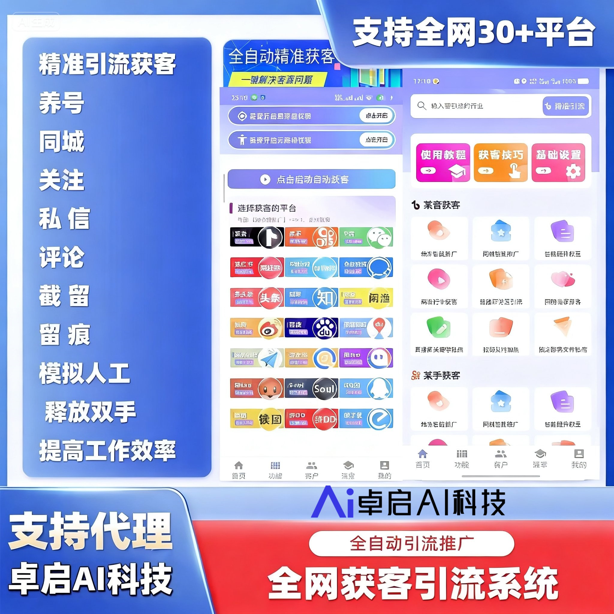 智能获客无限开卡-独立后台【正版授权】
